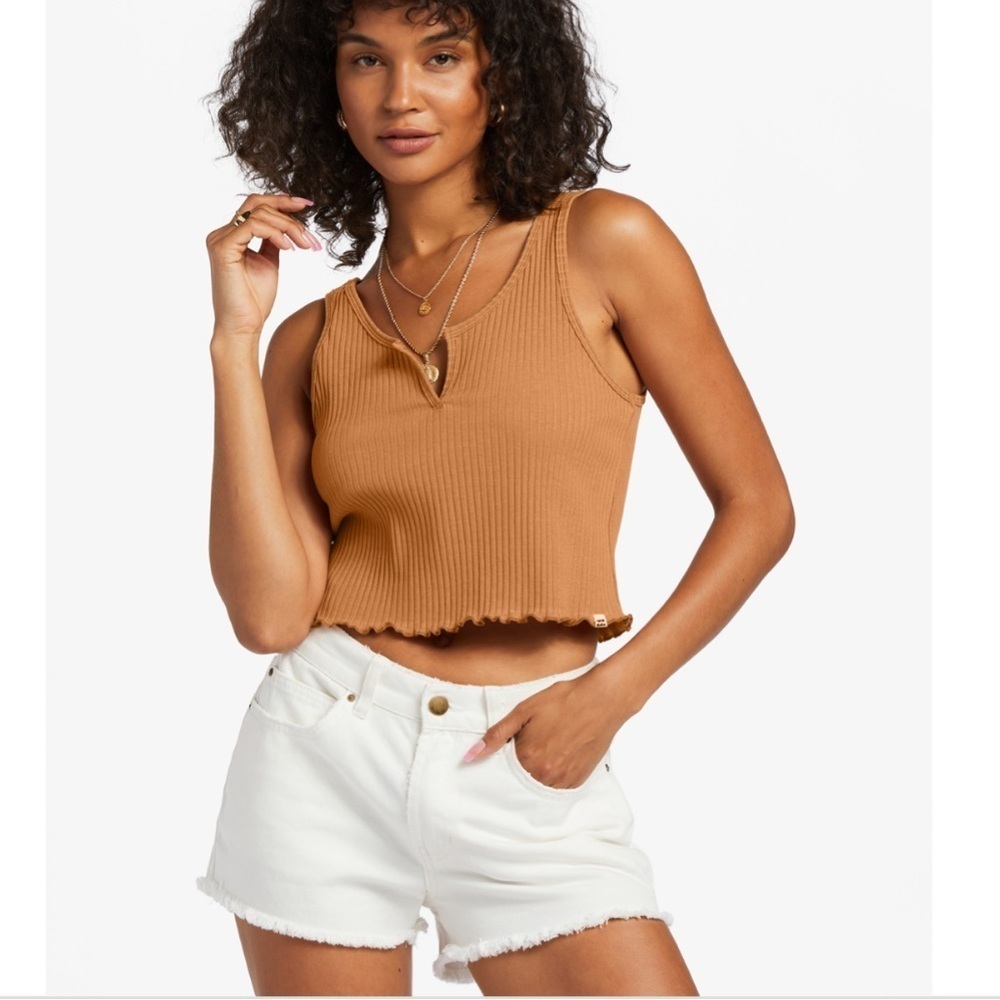 Billabong Notch Ribbed Tank Top Size L NEW